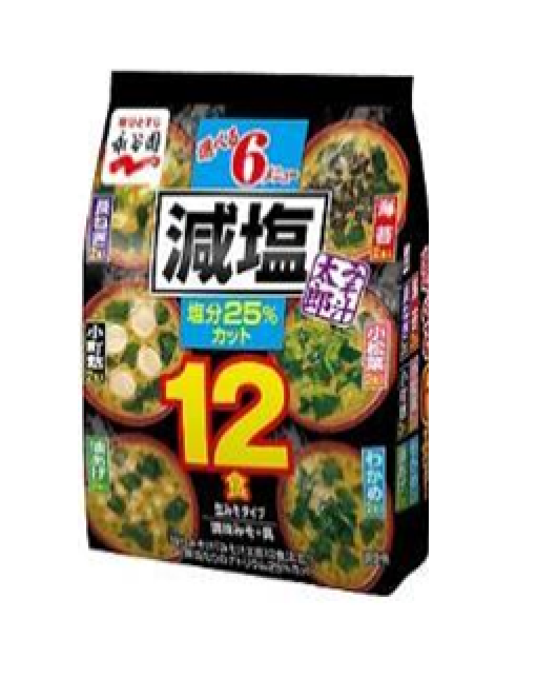 A-NA044	永谷園 什錦混合減鹽味增湯 - NGATANIEN BRAND ASSORTED INSTANT MISO SOUP WITH LOW SALT 12P 150GX40