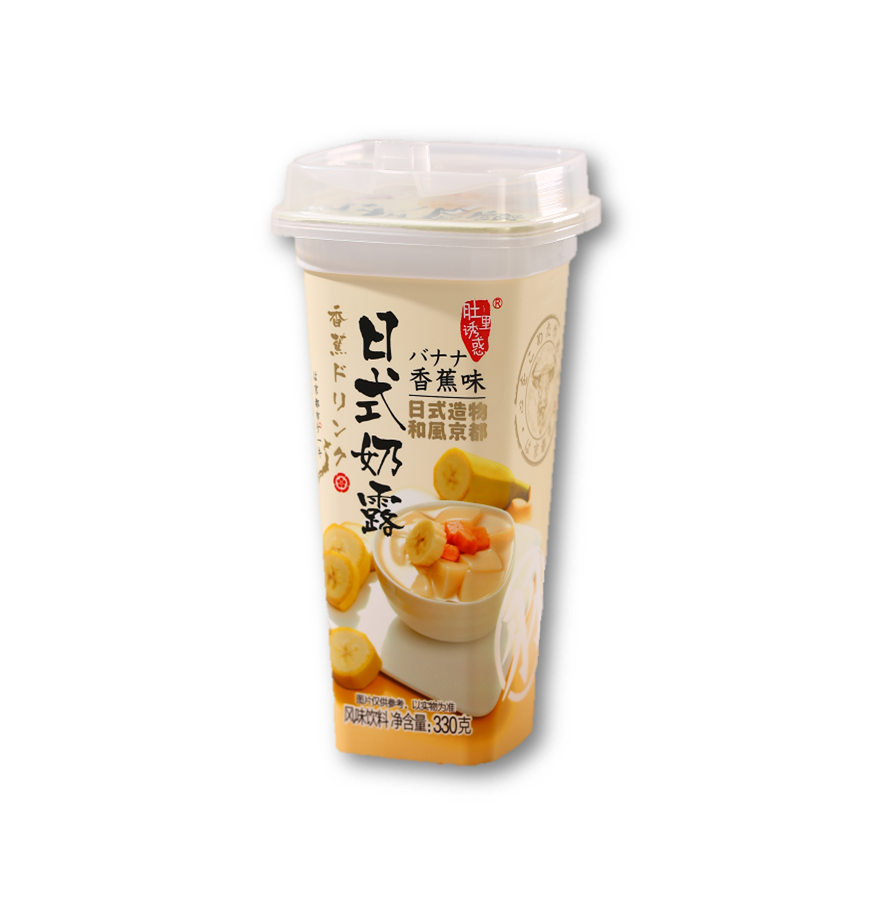 DYH03 - 肚里诱惑日式奶露(香蕉味)  Japanese Style Milk Drink (Banana flavour) 330ml x 12