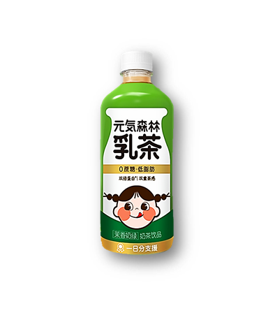 YQ10 - 元气森林乳茶茉香奶绿 Milk tea drink (Assam tea and Jasmine) 450ml x 12
