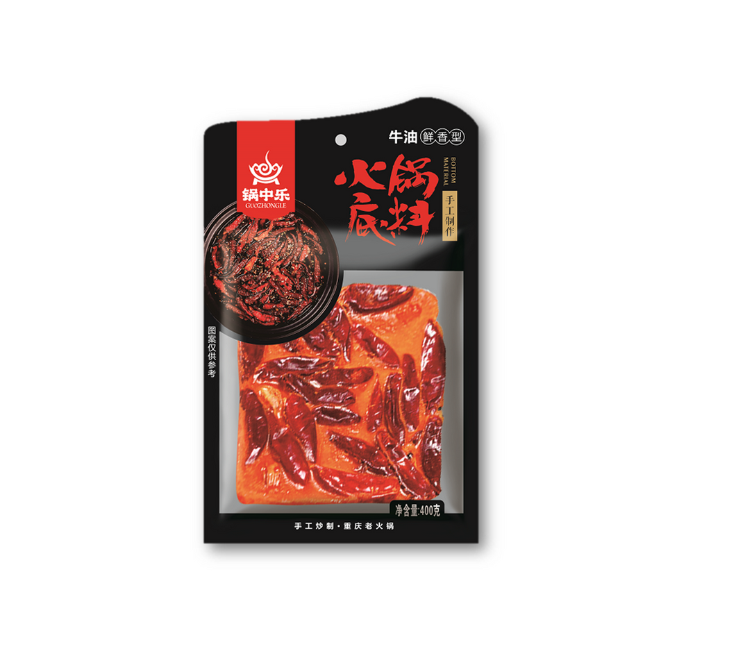 JMT05 - 锅中乐重庆老火锅 Hot pot base (spicy) 400g x 20