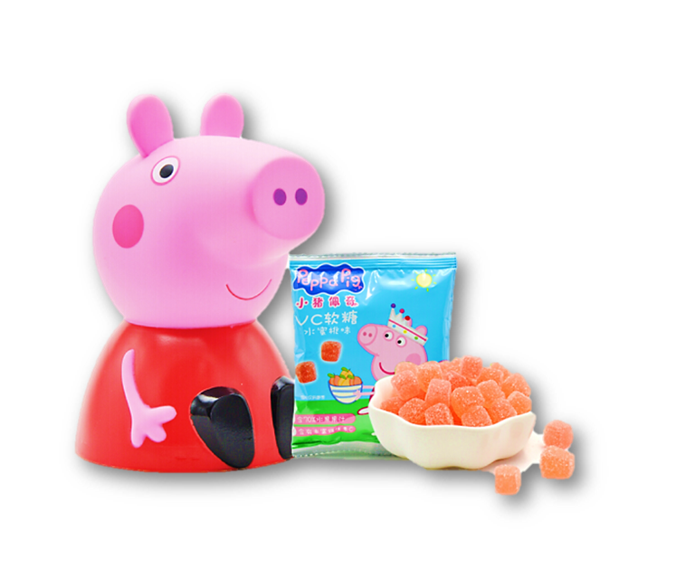 YZ17 - 小猪佩奇果C软糖存钱罐礼盒版 Gummy candy (piggy bank gift pack) 36g x 16