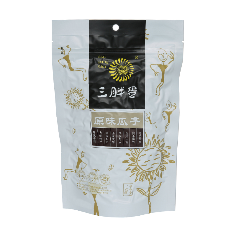 JS44 - 三胖蛋原味瓜子袋装 SPD Roasted sunflower seeds 180g x 45
