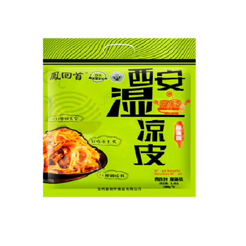 FHS04 - 鳯回首西安湿凉皮4连包 (麻酱) FHS Shanxi cold noodles (sesame paste) 300*4*6