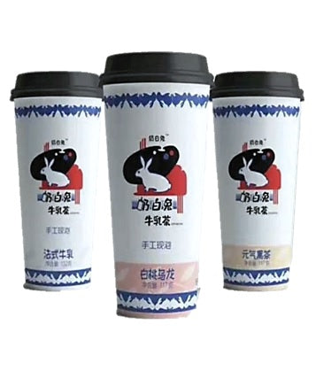 JM47-奶白兔牛乳茶-白桃乌龙 Milk tea base (oolong tea with peach flavour) 117g x 20