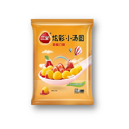 SQ05 - 炫彩小汤圆草莓 Frozen Glutinous Rice Balls with Strawberry 260g x 18
