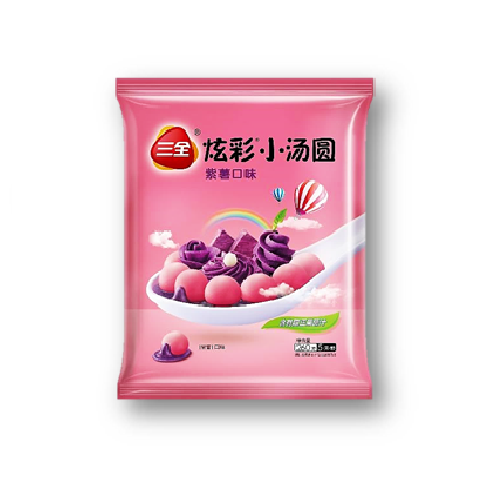 SQ06 - 炫彩小汤圆紫薯 Frozen Glutinous Rice Balls with Purple Sweet Potato Filling 260g x 18