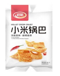 WL17 - 卫龙小米锅巴香辣味 WL Spicy rice cracker 65g *40