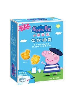 YZ10 - 小猪佩奇牛奶曲奇纸盒装 Cookies 120g x 18